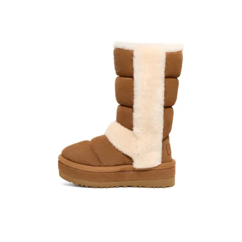 UGG Женские высокие сапоги до колена коричневые