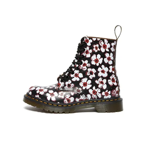 Dr.Martens 1460 Pascal Мартин Ботинок Женские Черный Белый