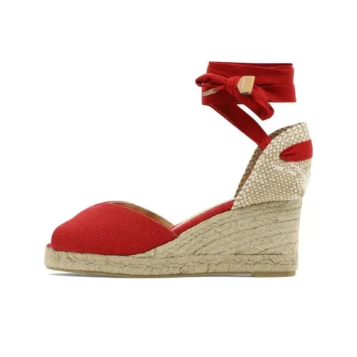 Castañer Клин-каблук Высокие каблуки 7,5 см Женские Красный