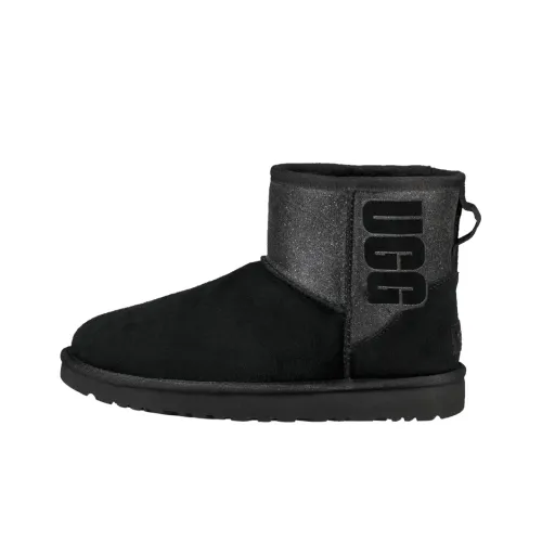 UGG CLASSIC MINI Термостойкий противоскользящий короткий снегокат женский черный