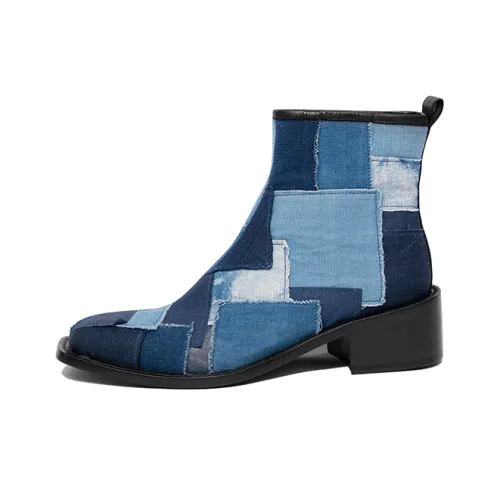 SYMBOLS OF LIGHT Женские ботильоны синий цвет