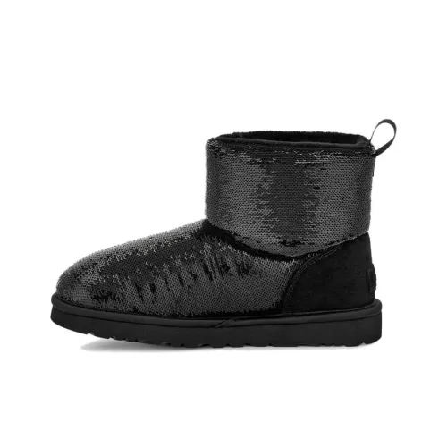 UGG Короткие Снежные Ботинки Женские Черные