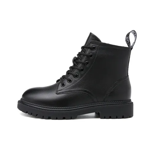 AOKANG Короткий Мартин Ботинок Женские Черные