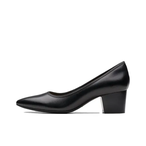 Clarks Высокие каблуки Черные Женские