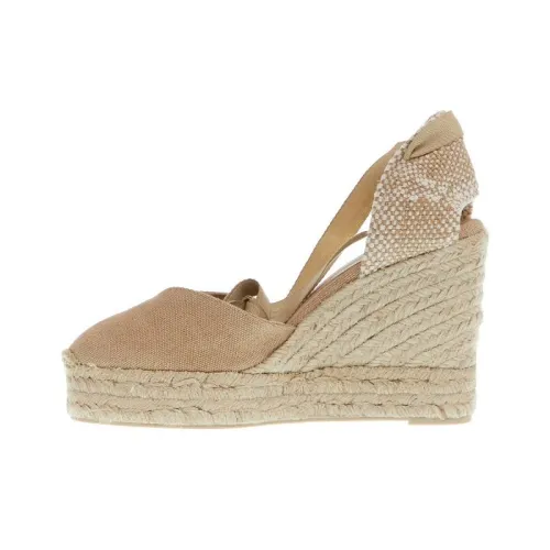 Castañer Chiara Клиновидный каблук Высокие каблуки 11 см Женские Темно-бежевый