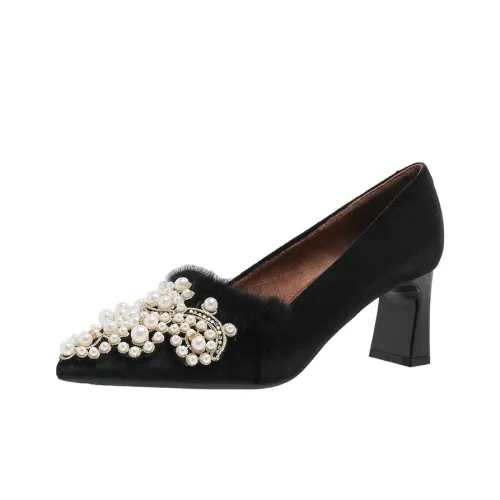 Lanza Грубый каблук Высокие каблуки Женские Черный