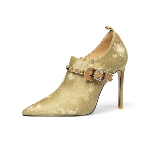 Lily Wei Ботильоны 10 см Женские Позолоченный Цвет