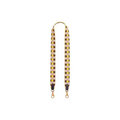 HERMES Maxi Quadrille Maxi Quadrille Холст Swift Телячья кожа Сумка Ремень Женские Лимон HERMES Красный