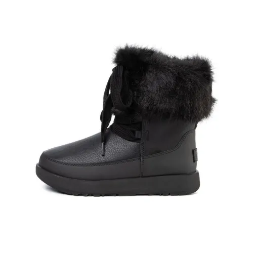 UGG Термостойкие Короткие Снежные Ботинки Женские Черные