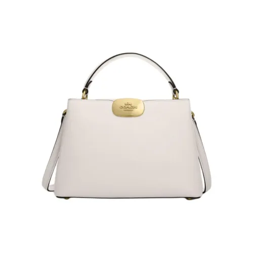 COACH Eliza Carryall Коровья кожа Одно плечо Сумка Средний Женский Мел Белый