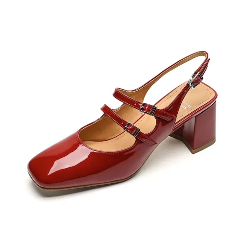 Echo yolo Квадратный каблук Высокие каблуки 7 см Женские