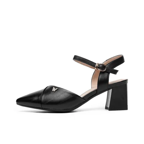 AOKANG Грубый каблук Высокие каблуки Для Женщин 5,5 см Женские