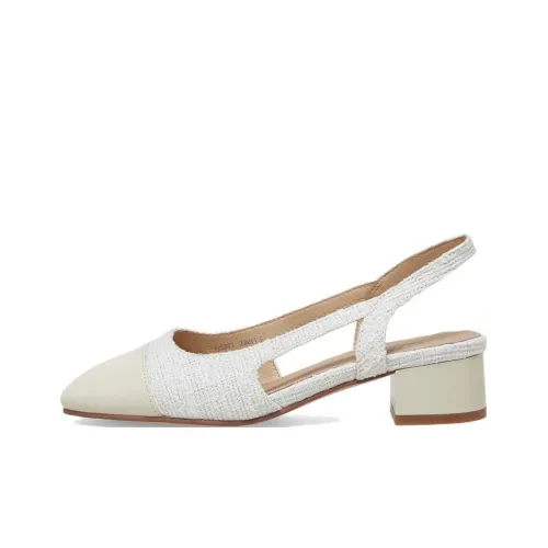 BATA Высокий каблук 3,5 см женские цвет экрю