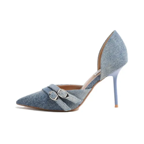STEVE MADDEN Высокие каблуки Джинсовый синий Женские