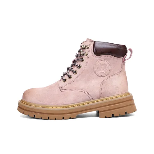 HeeDimensional Короткий MID Голень Мартин Boot Унисекс Розовый