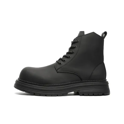 Chi Wolf Короткий Мартин Ботин Мужской Черный