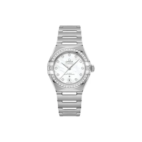 OMEGA Автоматический Механический Movement Женские Constellation Series Constellation Watch 29 мм Жемчужная раковина Цвет