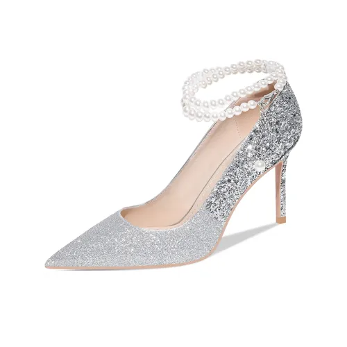 ROSE MIRANDA Узкий каблук Высокие каблуки Женские Серебристый Градиент
