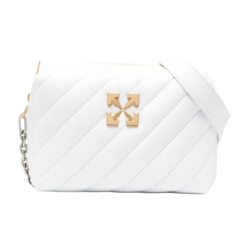 Off Белый Телячья кожа Camera Сумка Сумка через плечо Сумка на плечо Женская Белая