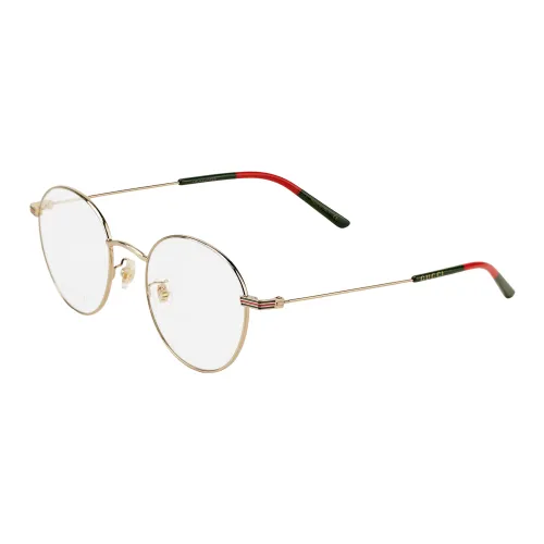 GUCCI Пластина And Металл Круглые Оправы для очков Унисекс