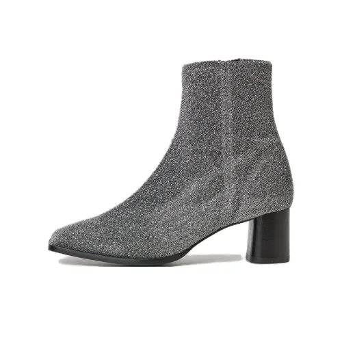 FLATTERED Margret Ботильоны 5 см Женские Серый Черный