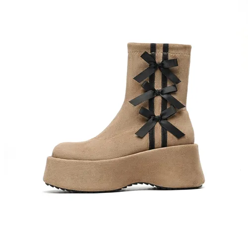 EBLAN Ботильоны Женские Абрикос