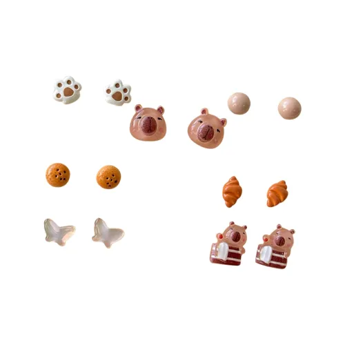 MIDNIGHT MOMENT Смола Серьги-гвоздики Женские