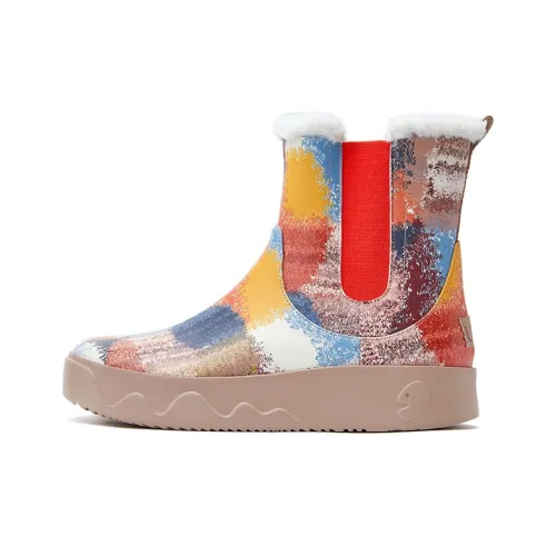 U.IN Разрисованная Путешествие Обувь Fueventura 2 Животные Текстурированная Коллекция Сноубутсы Женские