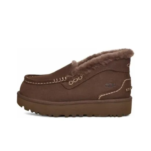 UGG ANSLEY Parc Короткие Снежные Ботинки Женские Темно-Коричневый