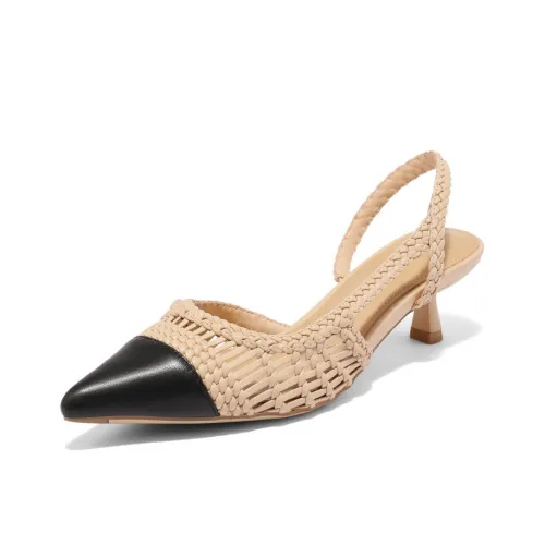 BELLE Узкий каблук Высокие каблуки 4,5 см Женские Абрикос Экрю