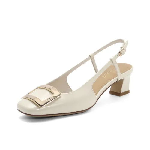 BELLE Квадратный каблук Высокие каблуки 4,5 см Женские Бежевый Черный