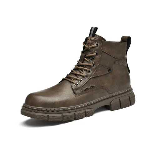 Wen Nai Короткий Мартин Ботин Мужской Хаки