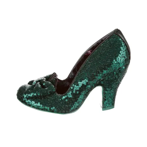 IRREGULAR CHOICE Just In Time Грубый каблук Высокие каблуки 9,2 см Женские Зеленый