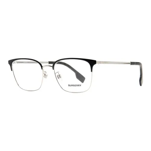Burberry Квадратные Оправы для Очков Унисекс Черные Серебряные