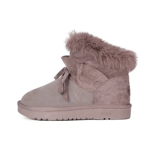 ACESC Термический противоскользящий короткий сноубутс женский абрикосовый