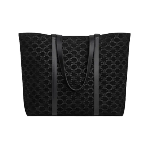 CELINE Triomphe Замшевая Сумка через плечо Женская Черная