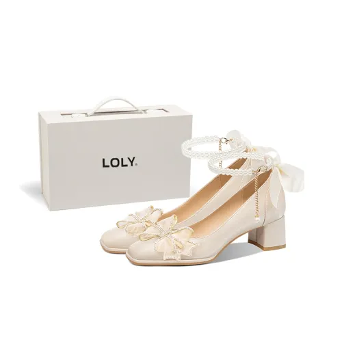 LOLY Высокие каблуки Golden Сетка Бант 5CM Женские
