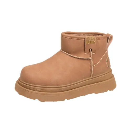 EEueeczs Термические Увеличивающие Высота Короткие Снежные Ботинки Женские