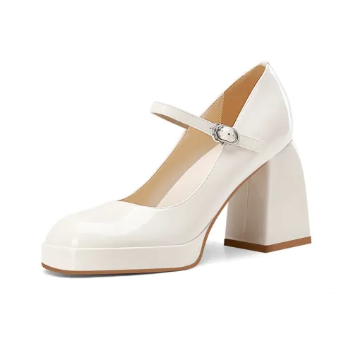 MEIAI Высокие каблуки Экрю 9,5 см Женские