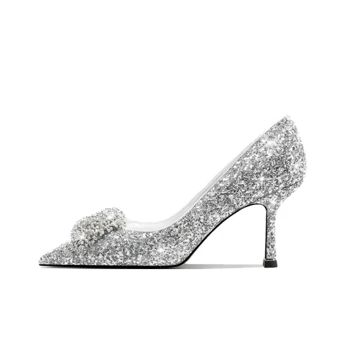 Hoov Высокие каблуки Серебряный Женские