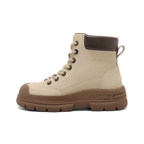 BELLE 10 см Martin Boot 4,5 см Женские Абрикос Экрю