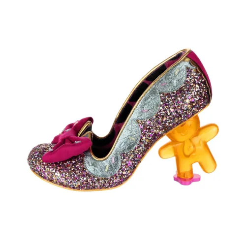 IRREGULAR CHOICE Высокие каблуки Женские Зеленый розовый