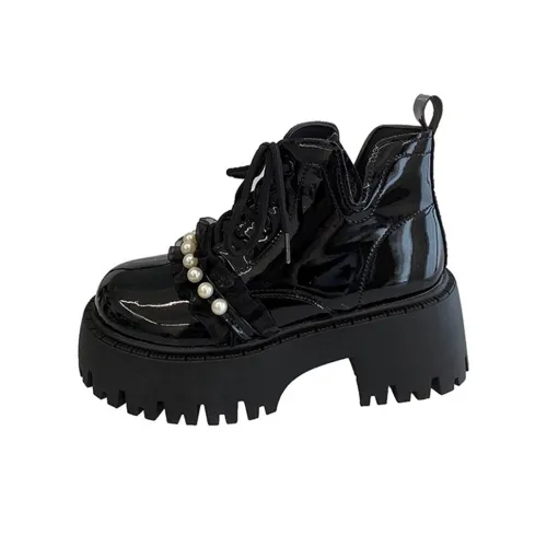 EEueeczs Короткий Мартин Boot Женские Черный