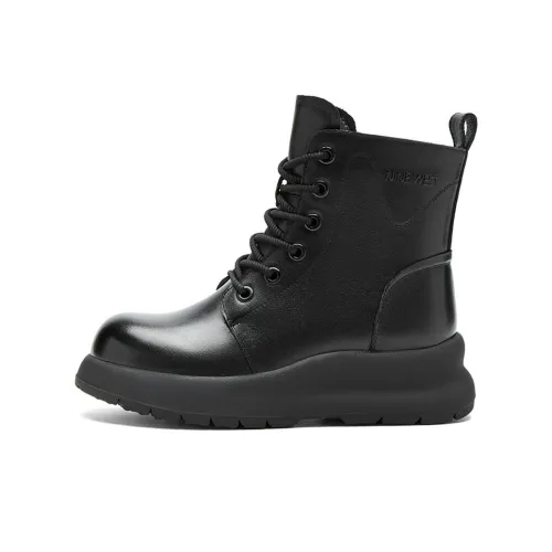 NINE WEST Короткий Мартин Ботинок 6 см Женские Черный