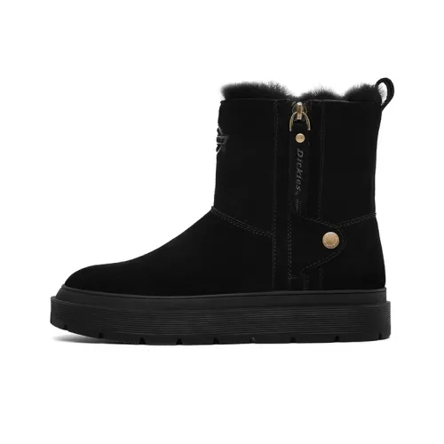 Dickies Модный Теплый Износостойкий Покрытие Устойчивый к нижнему юбке 13,5 см Сноубутсы Женские Черный