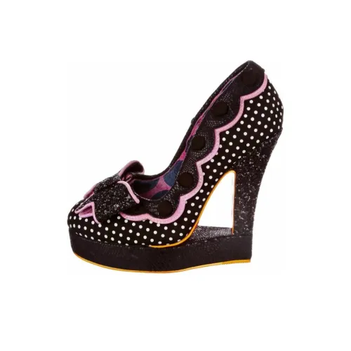 IRREGULAR CHOICE Грубый каблук Высокие каблуки 13 см Женские Черный Розовый