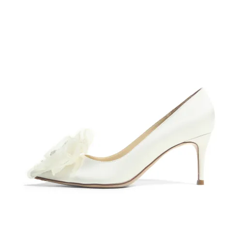 GARDEN CAT White Moonlight Collection Узкий каблук Высокие каблуки 6,5 см Женские Белый Набор в подарочной коробке