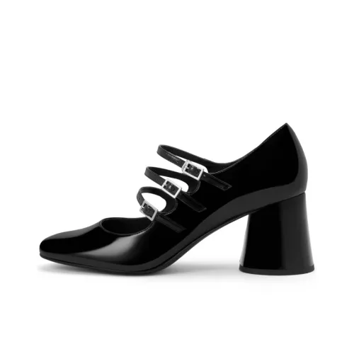 CHARLES KEITH Грубый каблук Mary Jane 6,4CM Женский Многоцветный