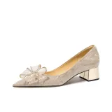 Шампанское золото [Квадратный каблук]