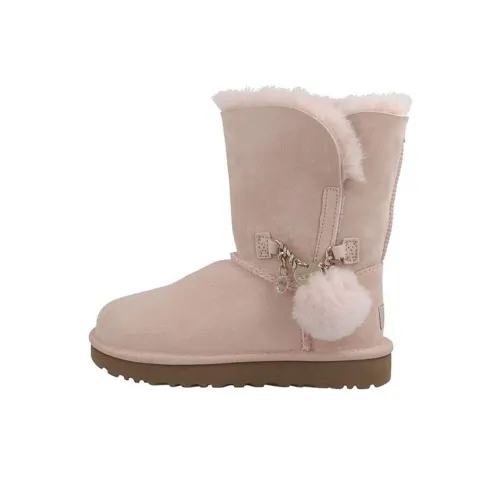 UGG CLASSIC MINI CHARMS Термические Устойчивые к истиранию Crew Сноубутсы Женские Розовые